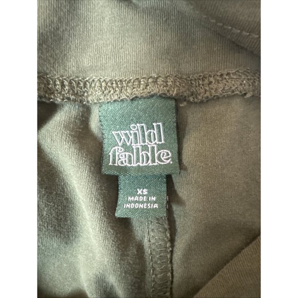 Wild Fable Khaki Green Jogger Pants Drawstring Pockets XS - Picture 5 of 6
